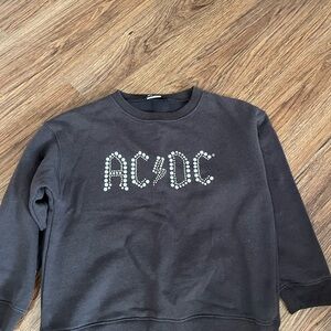 Zara Black Graphic Sweatshirt